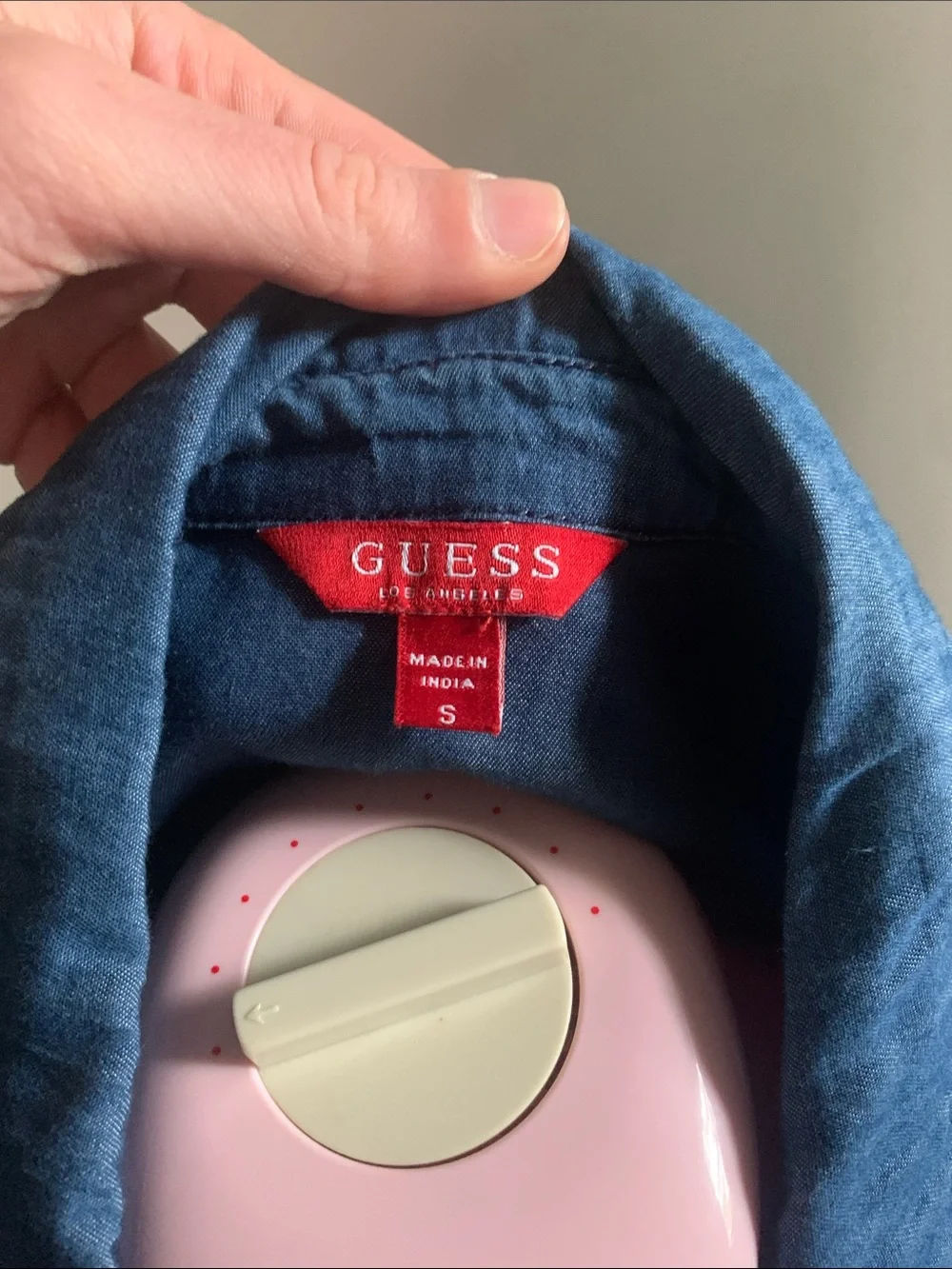 Guess Women's Blue Denim Button-Down Shirt - Picture 4 of 4